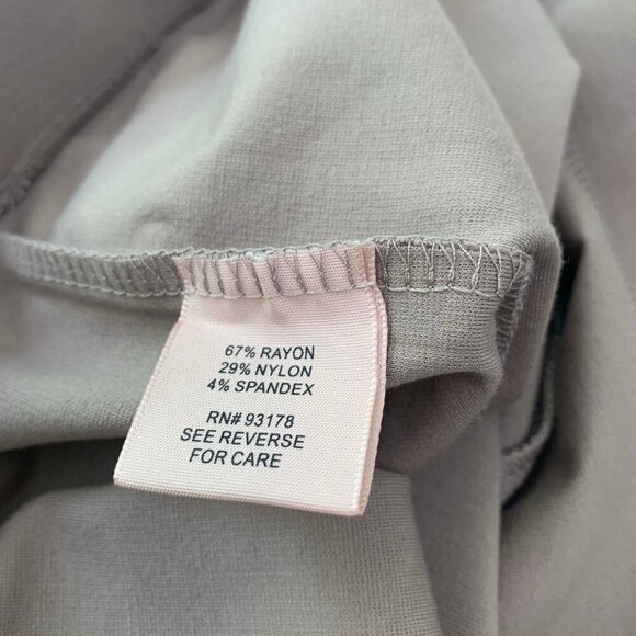 NEW Philosophy cream khaki pull on elastic waist slim skinny stretch career pant - Picture 7 of 10